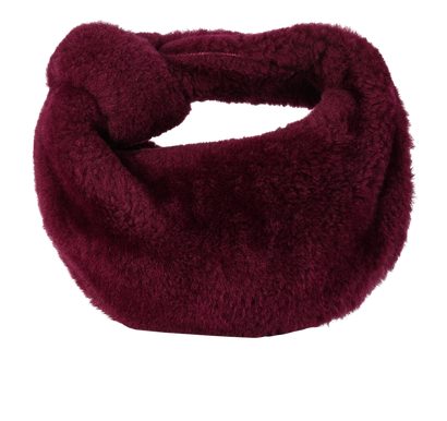 Mini Jodie, &pound;795, Handbags, Burgundy, Shearling, Front view